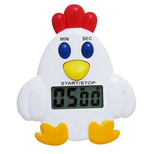 OFKPO Digital Kitchen Timer - Cute Chicken Shape Countdown Alarm Clock for Cooking, Baking & More | Perfect for Home, Office & Classroom Use