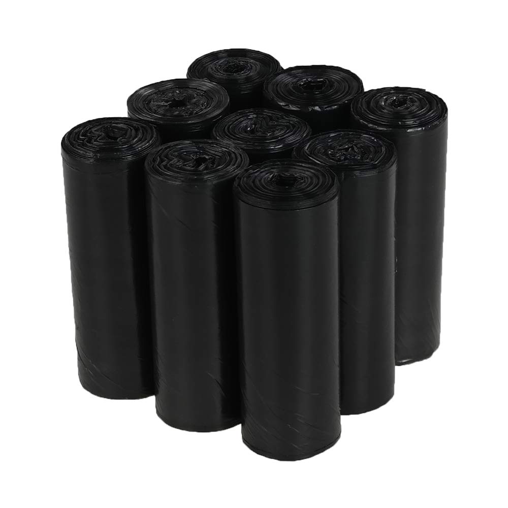 Saedy 8 Gallon Kitchen Trash Bags - Heavy Duty Black Garbage Bags (200 Count) | Odor Control & Leak Proof for Home, Office & Outdoor Use