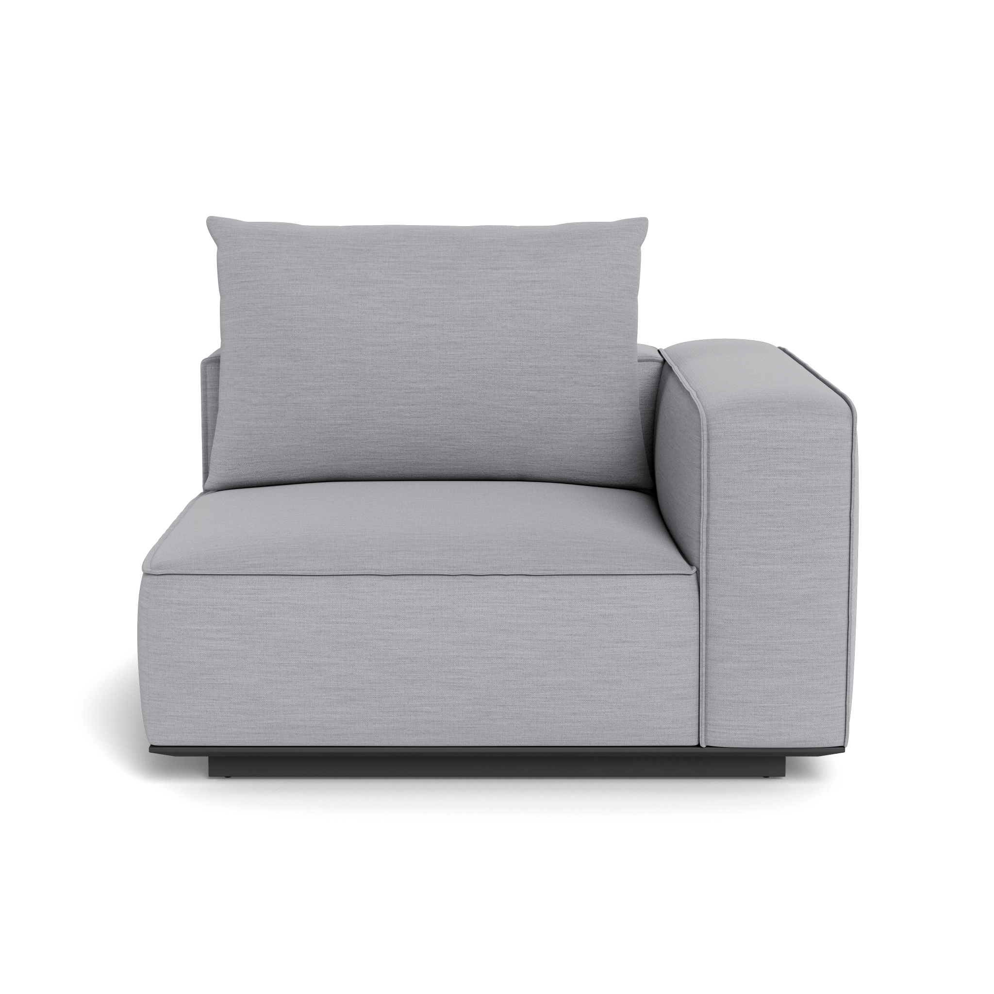 Santorini Outdoor Corner Right Sectional Sofa Set - Modern Patio Furniture for Garden, Backyard, and Poolside Relaxation