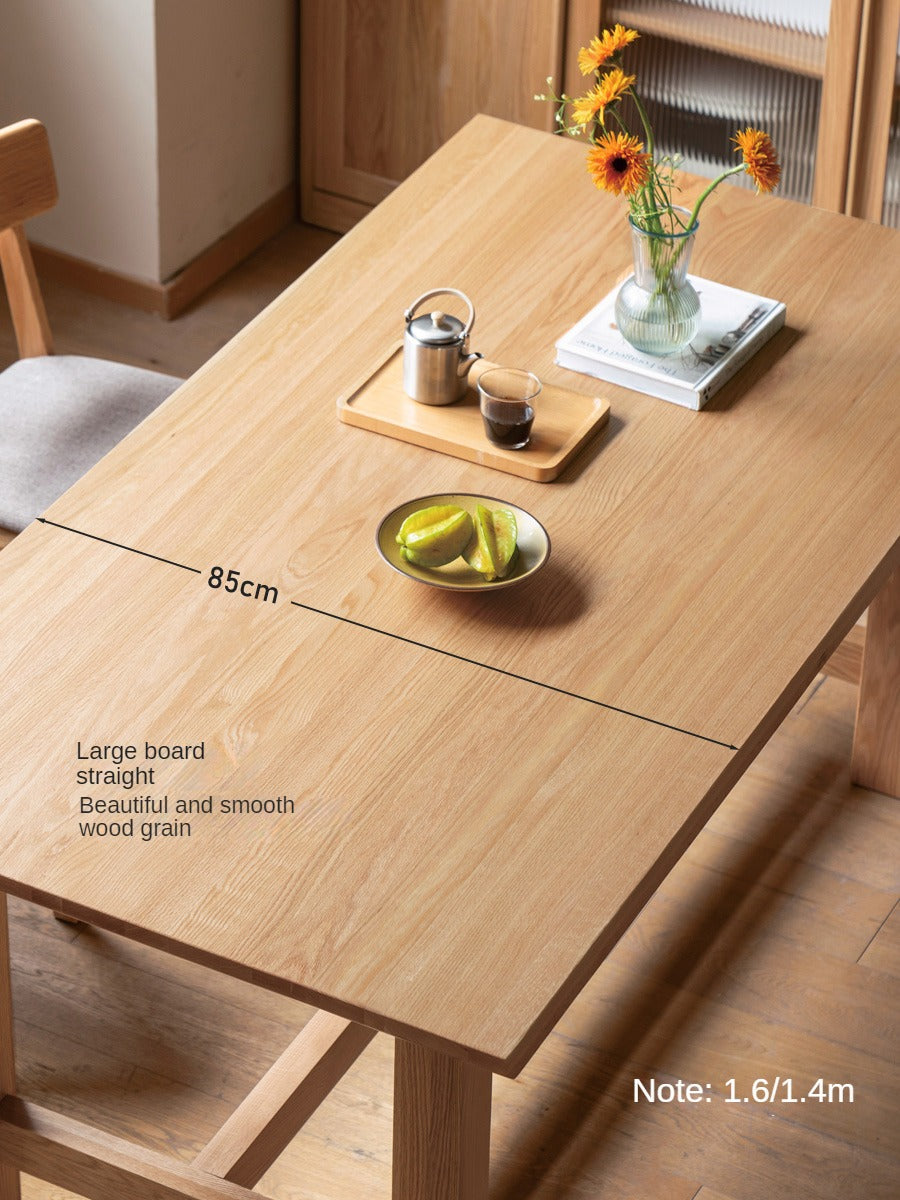 Rustic Style Dining Table - Solid Oak, Ash, Cherry Wood - Perfect for Farmhouse, Cottage & Country Home Dining Rooms