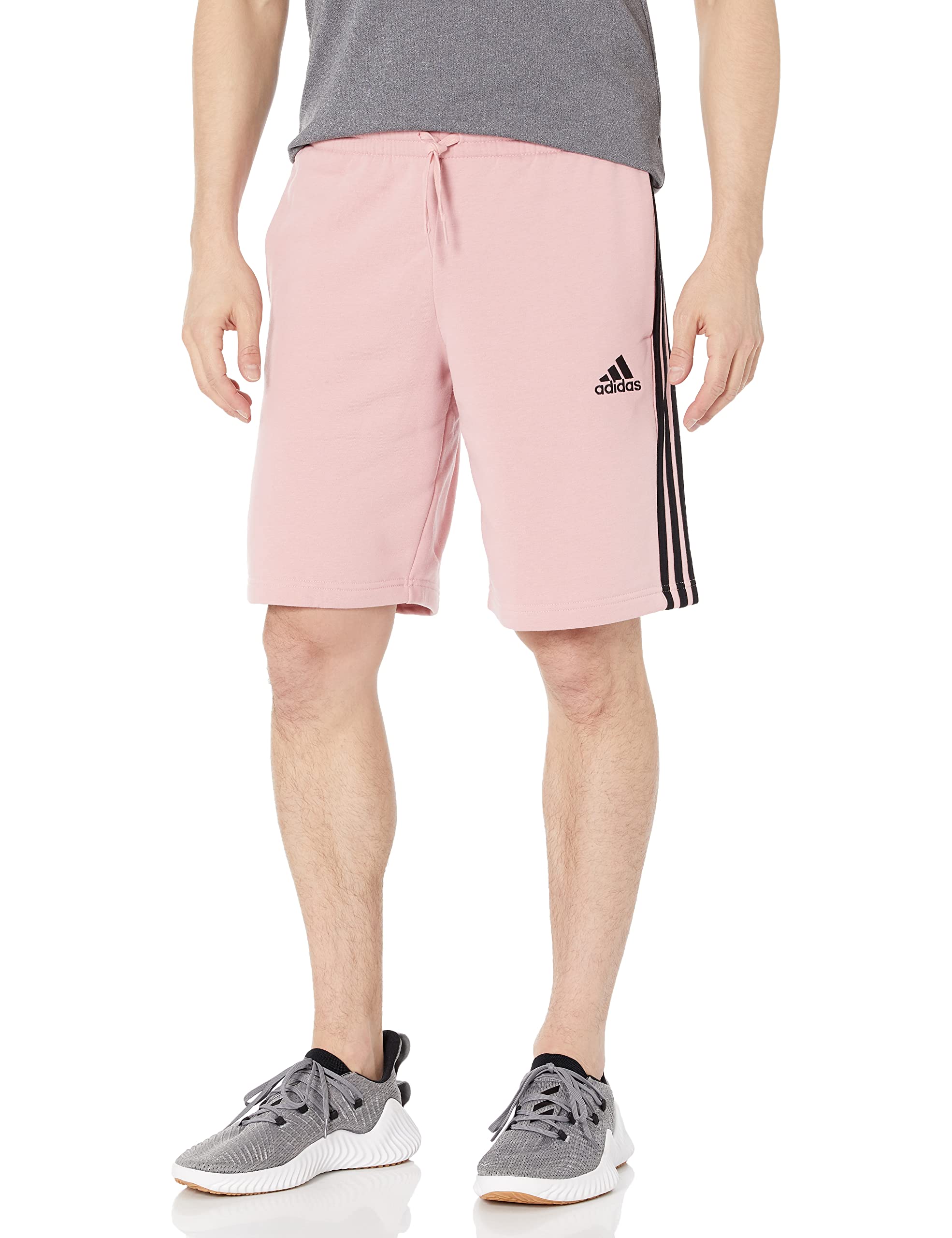Adidas Men's Essentials Fleece 3-Stripes Athletic Shorts - Comfortable Workout & Lounge Shorts for Running, Gym, and Casual Wear