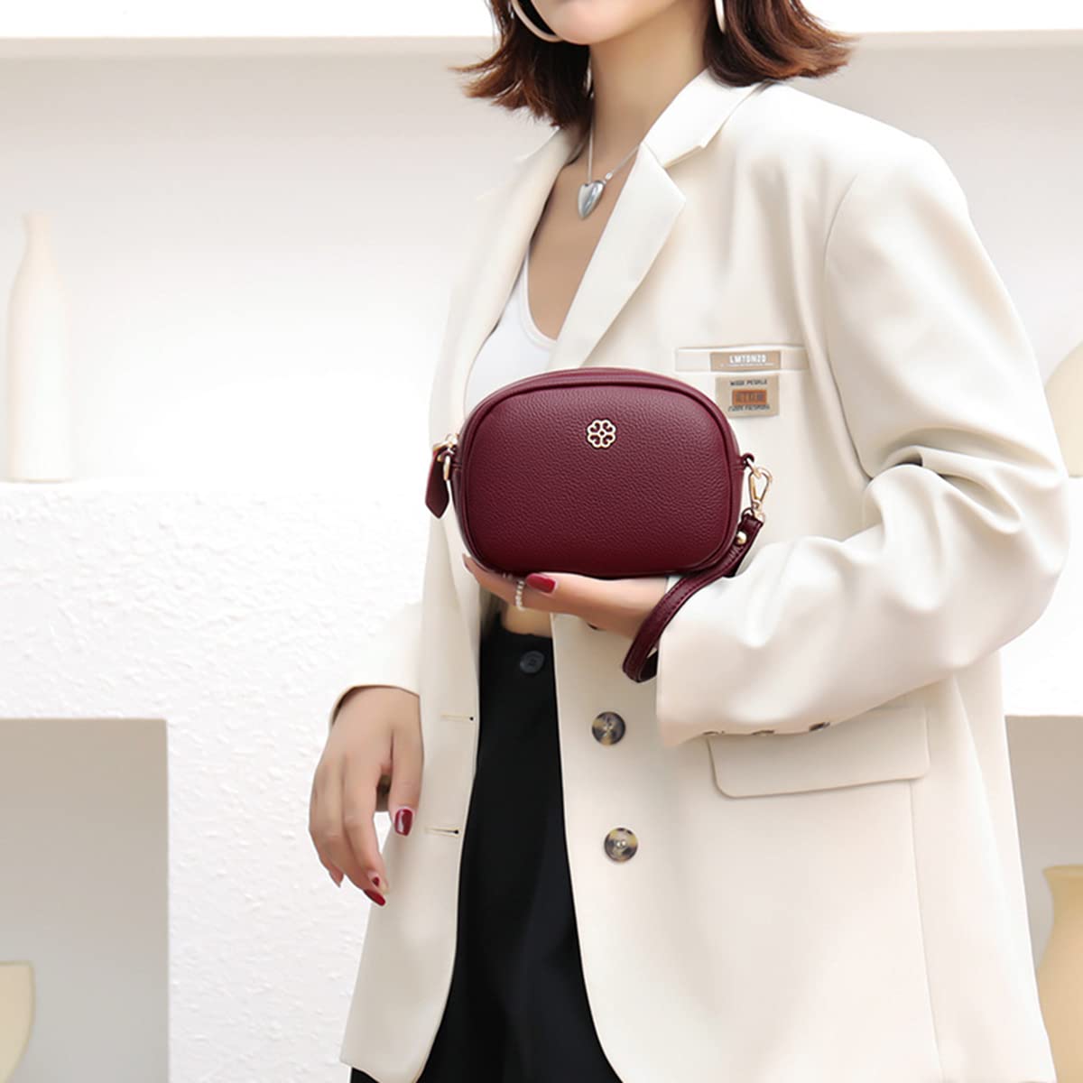 Stylish Women's Small Crossbody Bag - PU Leather Shoulder Purse with Phone Pocket | Multi-Functional Wallet Handbag for Daily Use, Travel & Shopping