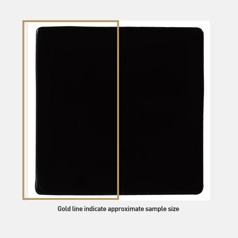 Premium Santorini Midnight Black 10x10cm Matte Subway Tile - Ceramic Wall & Backsplash Tile for Kitchen, Bathroom, and Shower Renovation