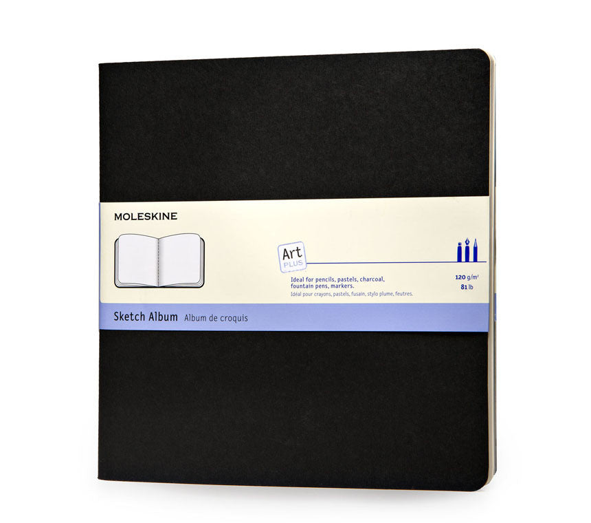 Premium Moleskine Sketch Album - Soft Cover Artist Sketchbook for Drawing, Painting & Doodling - Perfect for Travel, Studio & Art Classes
