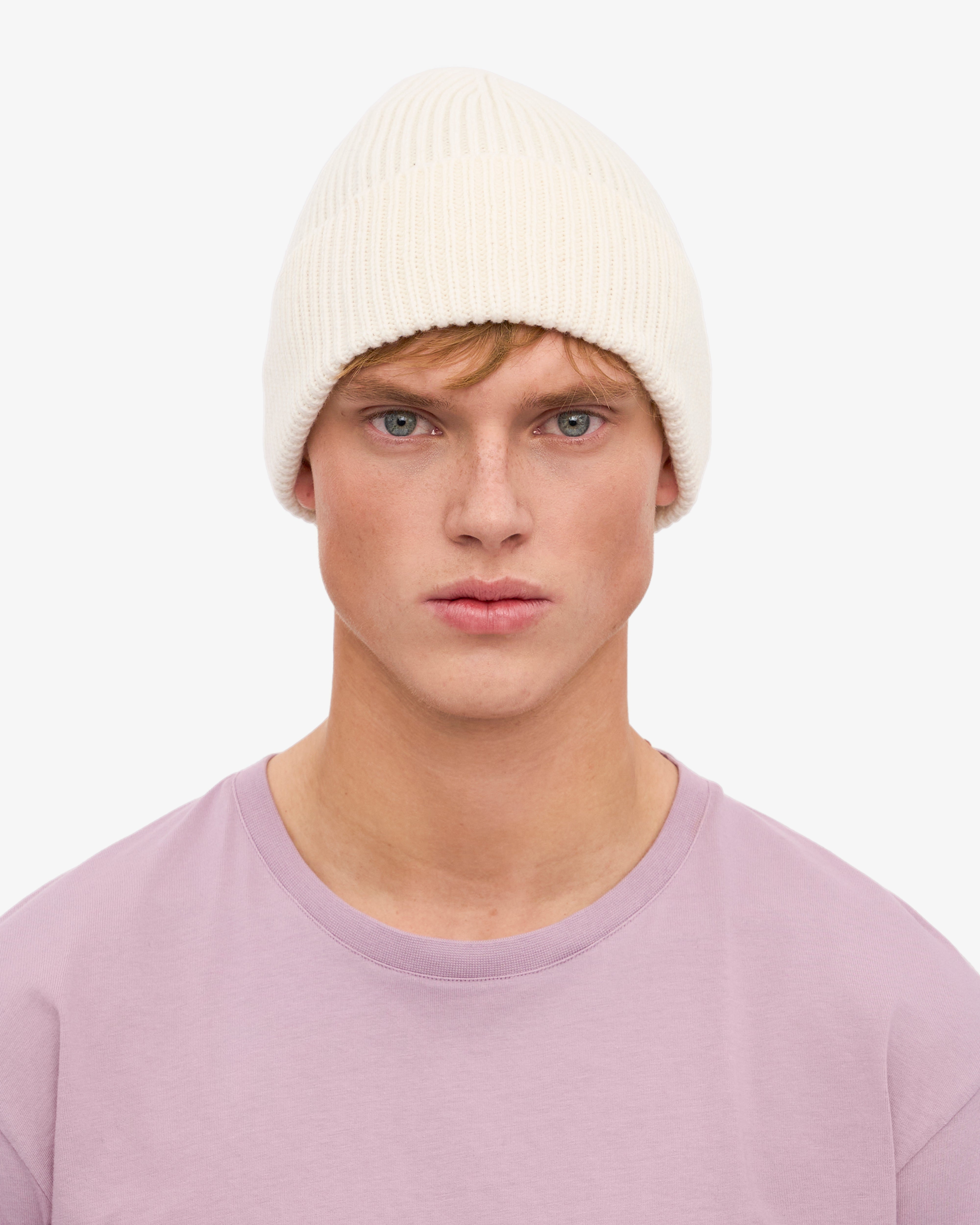 Premium Merino Wool Beanie Hat for Men & Women - Soft & Warm Winter Beanie in Optical White - Perfect for Skiing, Hiking & Outdoor Activities
