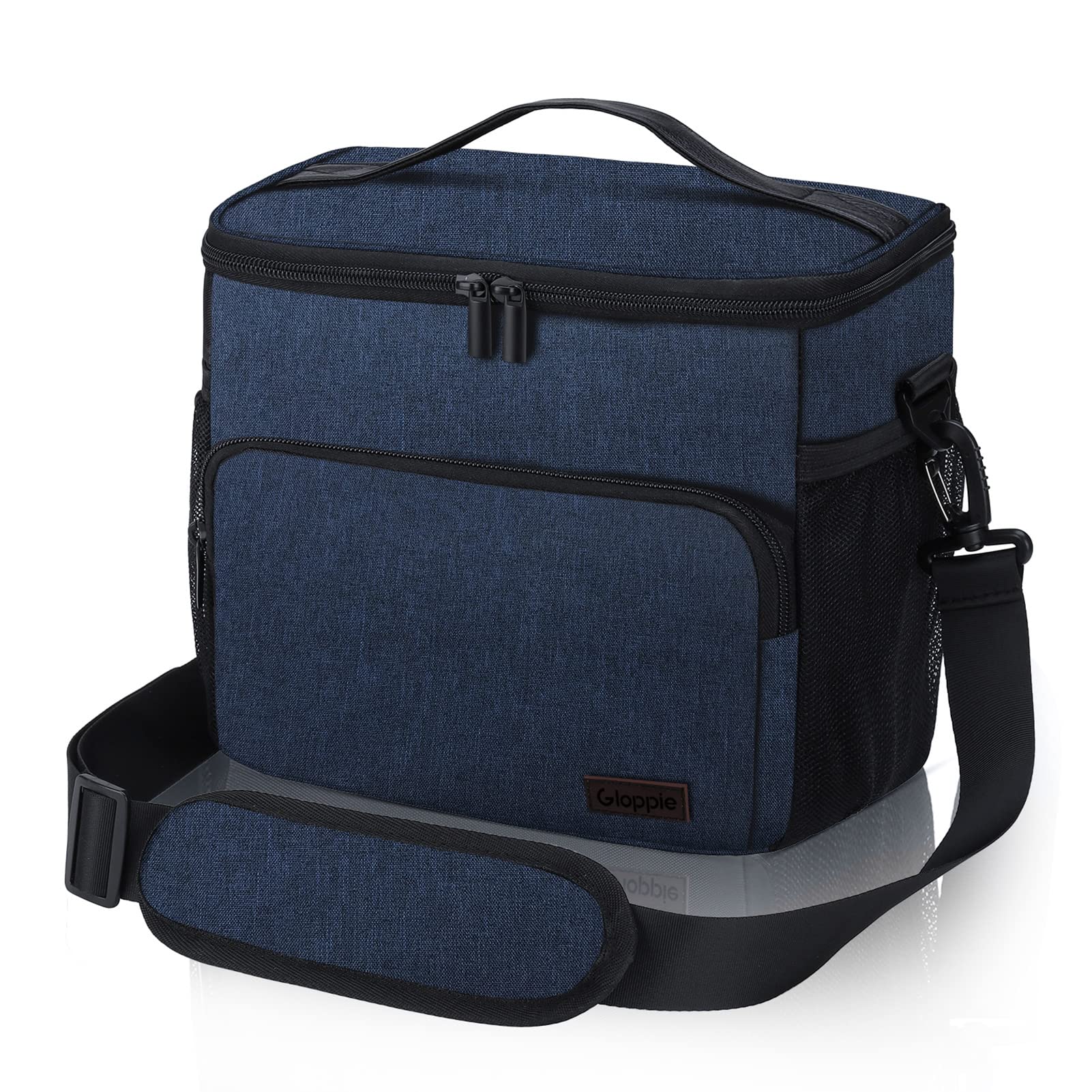 Gloppie Insulated Lunch Box for Men & Women - Reusable Cooler Lunch Bag with Leakproof Design, Perfect for Office, School, Picnic & Outdoor Activities - Blue
