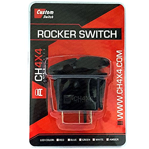 CH4x4 Rocker Switch for Off-Road LED Lights - Blue LED for Jeeps & Trucks