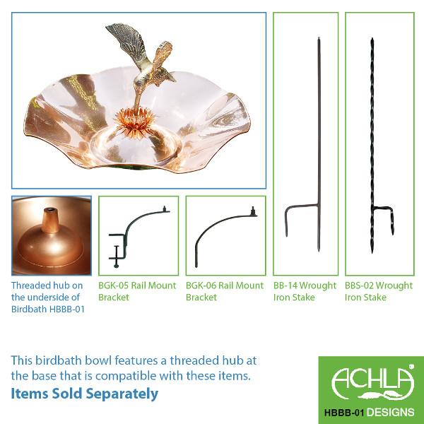Hummingbird Bird Bath for Outdoors - Durable & Elegant Garden Decoration to Attract Hummingbirds | Perfect for Backyard, Patio, and Garden Decor
