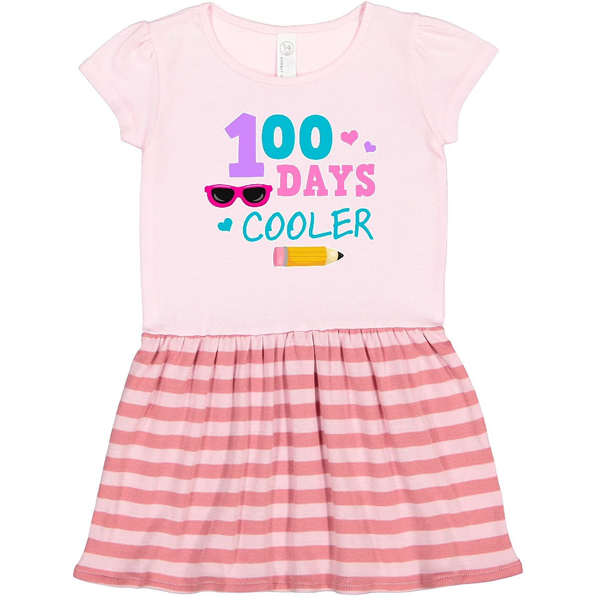 100 Days Cooler in Pink Toddler Dress - Cute & Comfortable Baby Girl Outfit for Summer, School, Playdates & Special Occasions