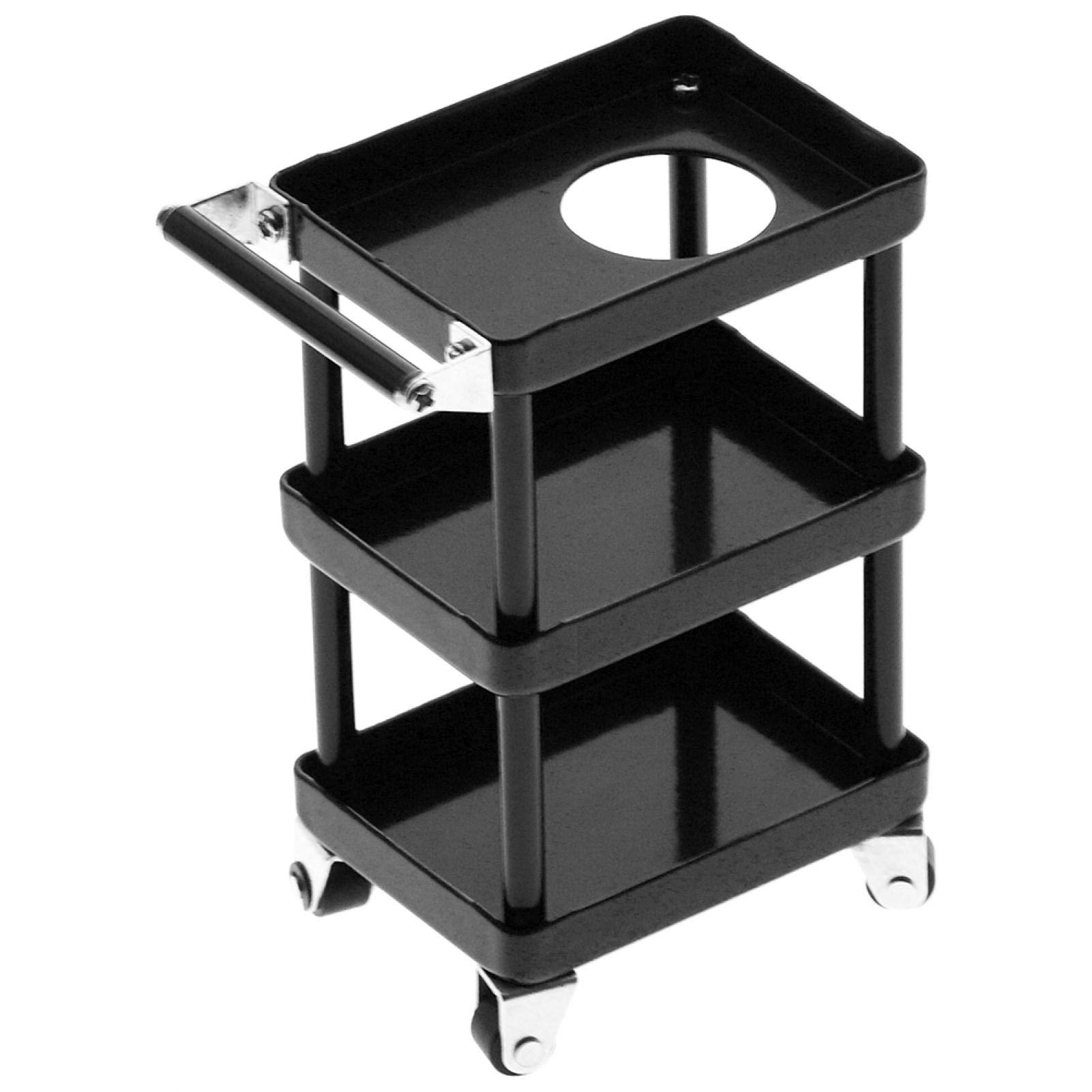 High Performance 3-Tier Metal RC Car Storage Rack - Black Tool Organizer for RC Cars & Toy Vehicles | Perfect for Garage, Workshop & Hobby Storage