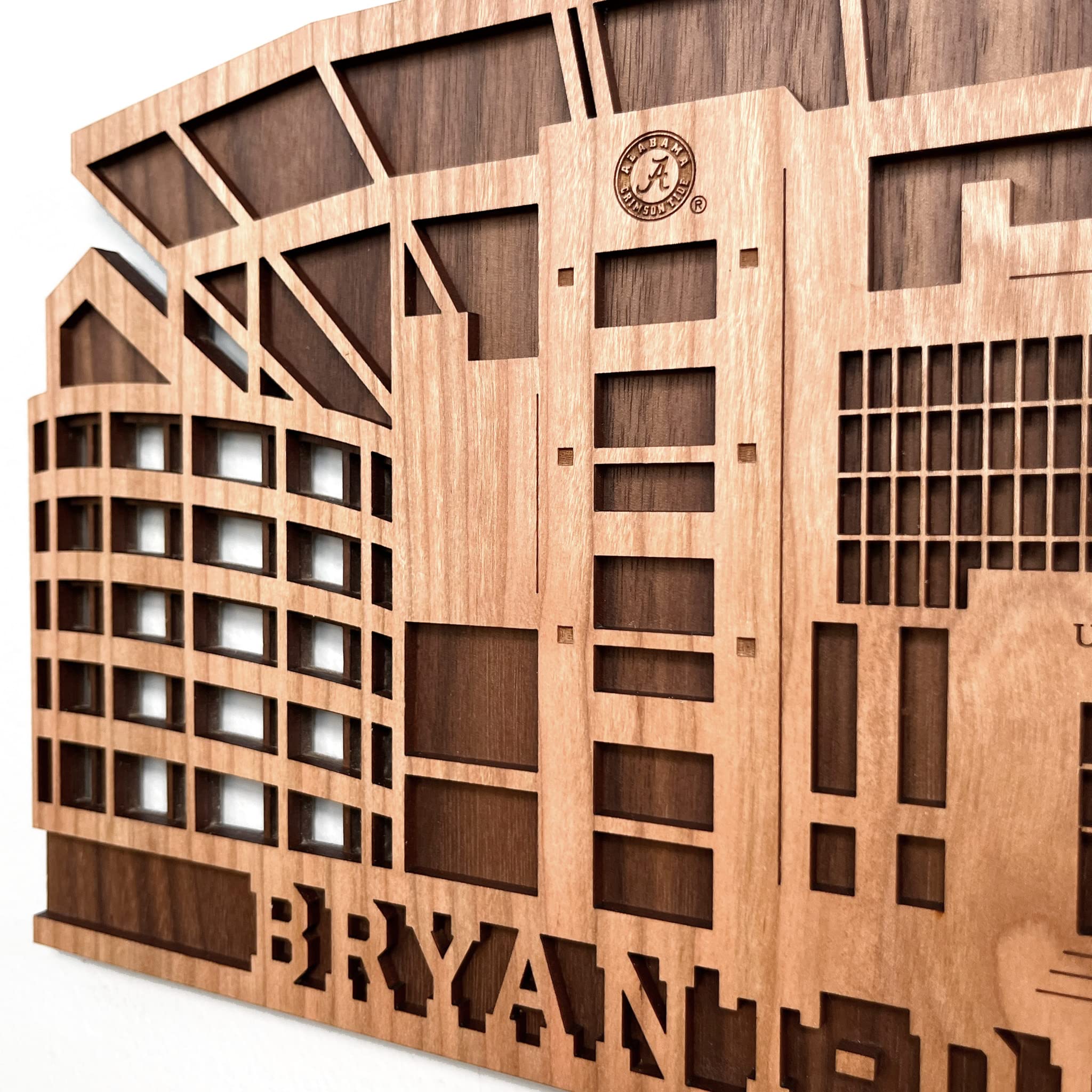Official University of Alabama Crimson Tide Bryant-Denny Stadium Wall Art - NCAA Football Licensed Large Hanging Decor for Man Cave, Bar, Game Room, Dorm, Office & Apartment | Perfect for Alabama Fans & College Football Enthusiasts