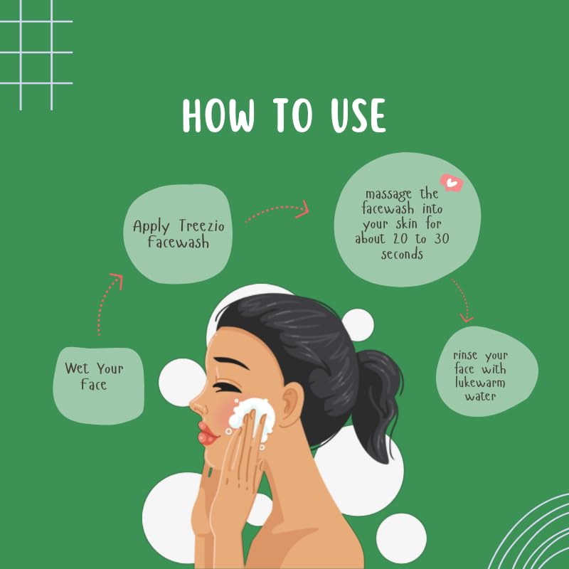 Treezio Aloe Vera Face Wash - Hydrating & Soothing Cleanser for Healthy Skin | Paraben-Free, Silicone-Free | Gentle Formula for Men & Women | Pack of 2 (100 ml Each) | Perfect for Daily Skincare Routine & Post-Workout Refreshment