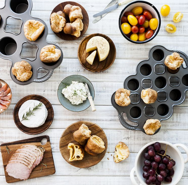 Nonstick Mini Popover Pan for Baking - Perfect for Muffins, Yorkshire Puddings & Individual Desserts | Small 6-Cup Popover Tin for Oven Use