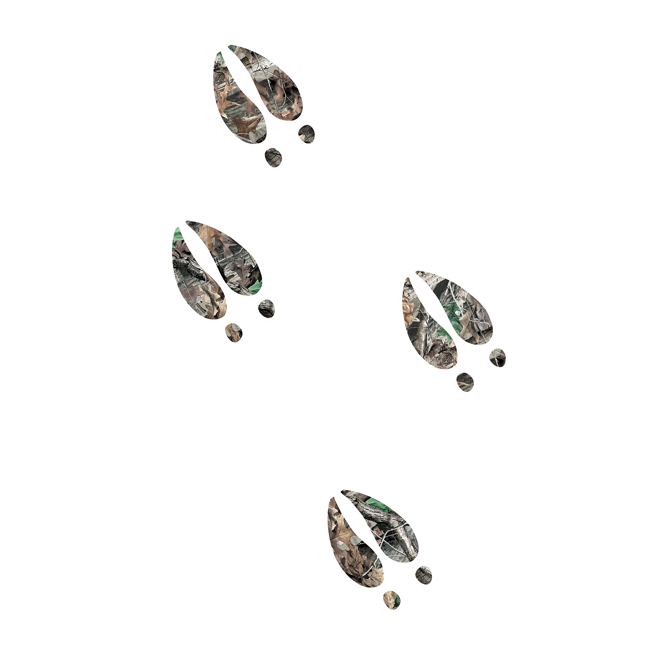 Designer Deer Track Camo Decals - Set of 12 Camouflage Stickers for Hunting Gear, ATVs, Trucks & Outdoor Equipment | Waterproof Vinyl Decals