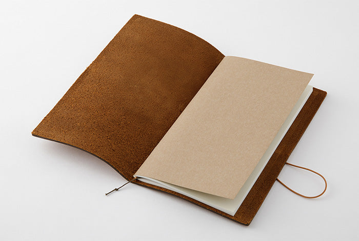 TRAVELER'S COMPANY TRAVELER'S Notebook Starter Kit - Regular Size Camel Brown Leather Journal for Writing, Sketching & Travel | Perfect Travel Companion, Gift for Writers & Artists