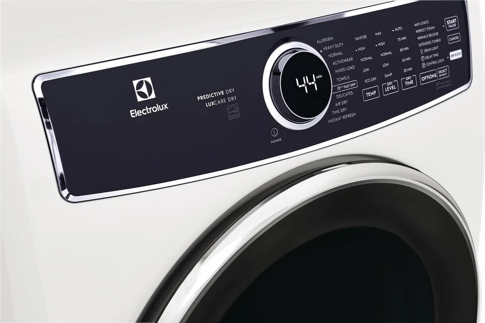 Electrolux 600 Series Gas Dryer - 7.4 cu. ft. Capacity, White (ELFG7637AW) | Fast Drying & Energy Efficient for Large Laundry Loads | Perfect for Homes & Apartments