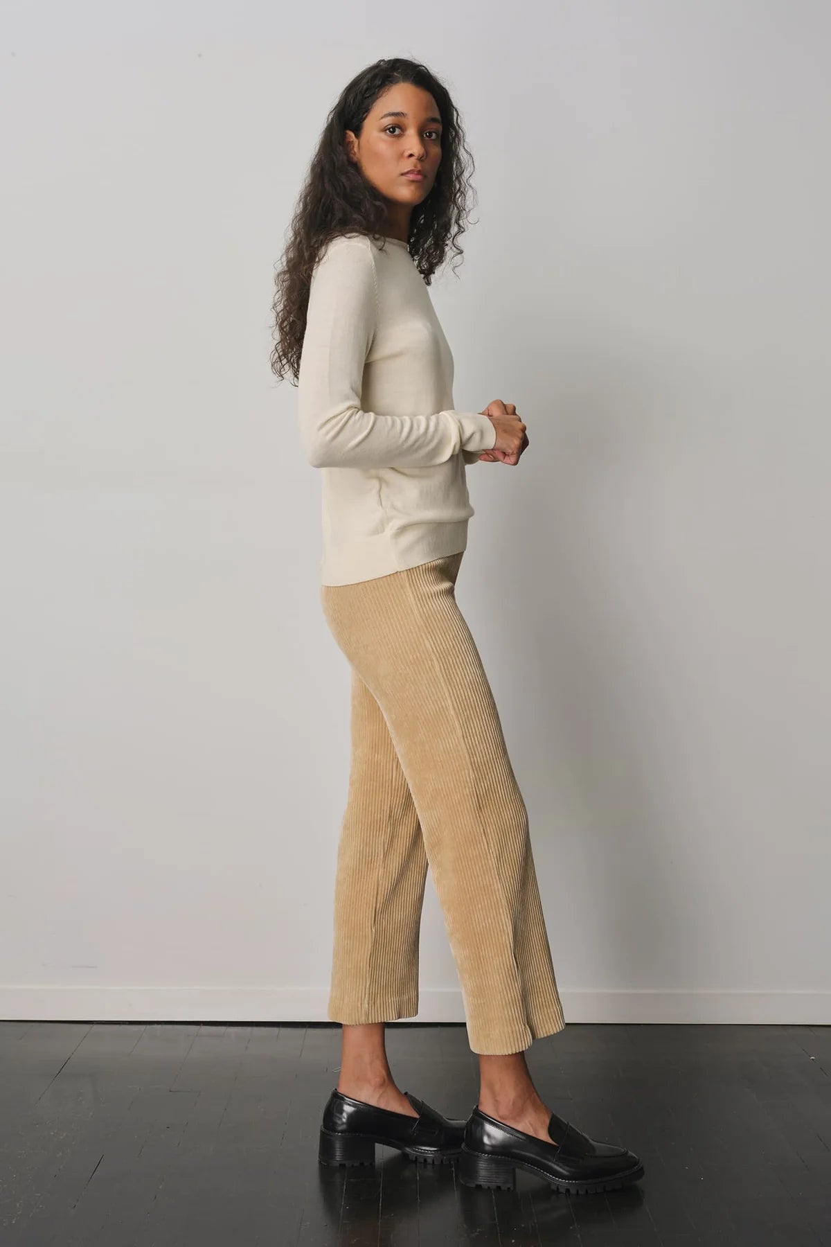 Alex Men's Corduroy Pants in Khaki - Comfortable Casual Wear for Fall & Winter Outfits