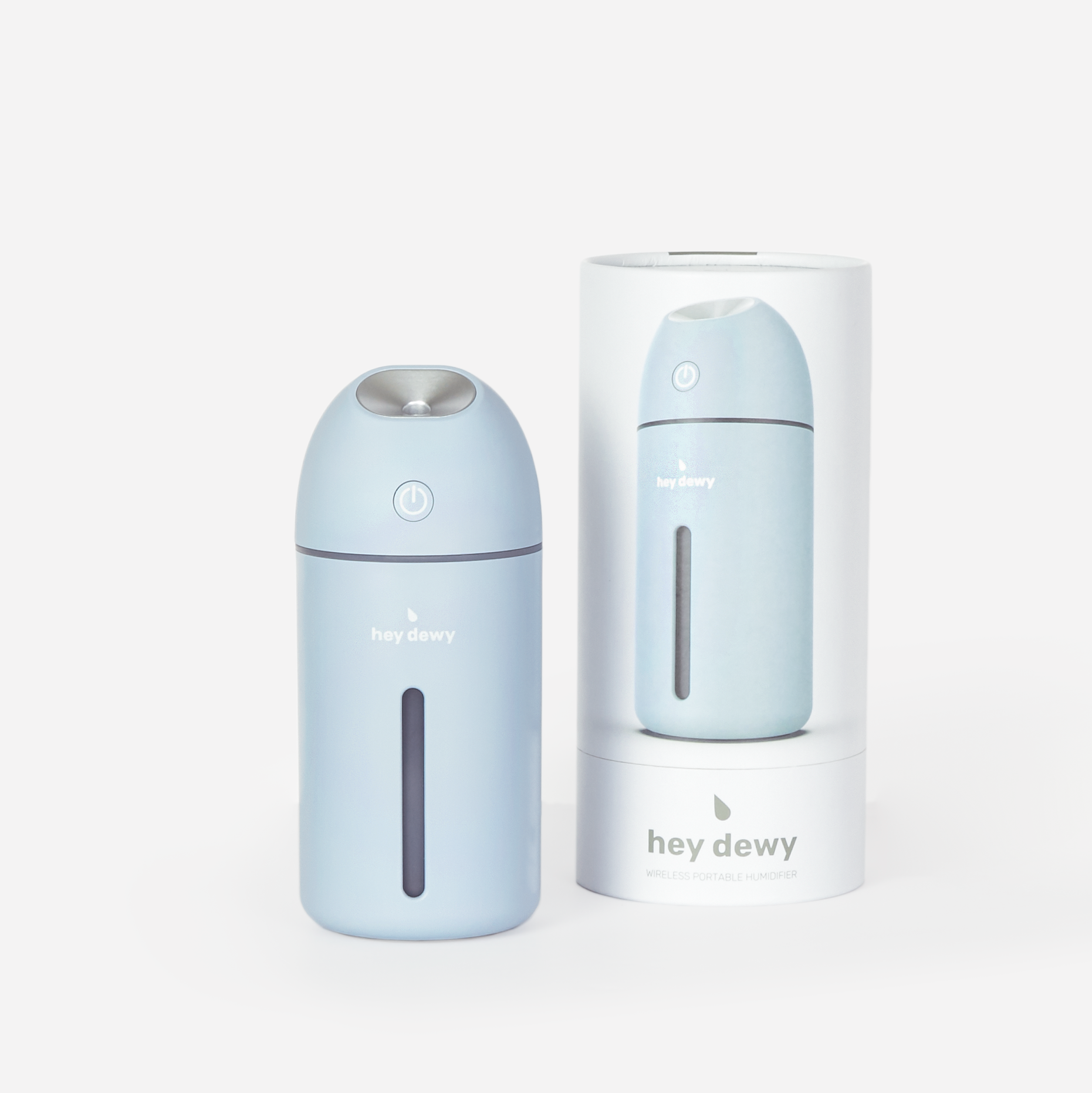 Hey Dewy Wireless Facial Humidifier - Portable USB Rechargeable Moisturizing Device for Dry Skin Care - Perfect for Home, Office & Travel Use