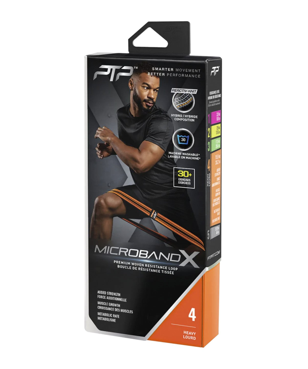 Microband X Heavy Premium Woven Resistance Band - Professional Strength Training for Home Gym, Physical Therapy & Fitness Workouts