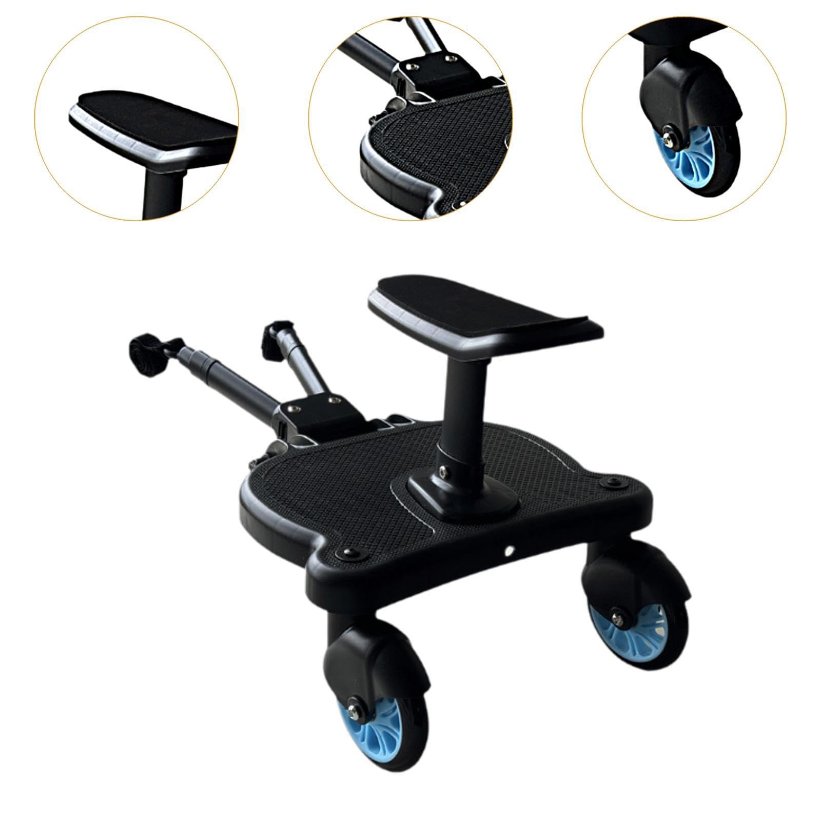 Universal Kids Ride Board - Detachable 3-Speed Modes, High Performance Skateboard with Blue Wheels for Most Brands | Perfect for Commuting, Park Rides & Outdoor Adventures