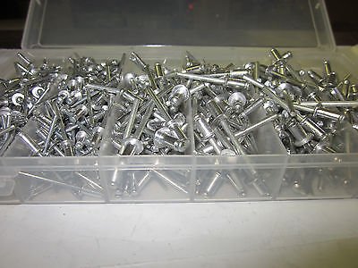 500-Piece Aluminum Pop Rivet Assortment Kit - 3/16