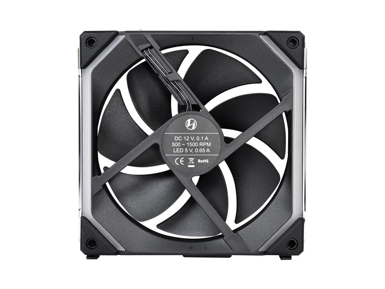 Lian Li UNI Fan SL140 RGB - 2 Pack 140mm Daisy-Chain ARGB PC Cooling Fans - Black | High Airflow for Gaming PC, Case Cooling & Custom RGB Builds