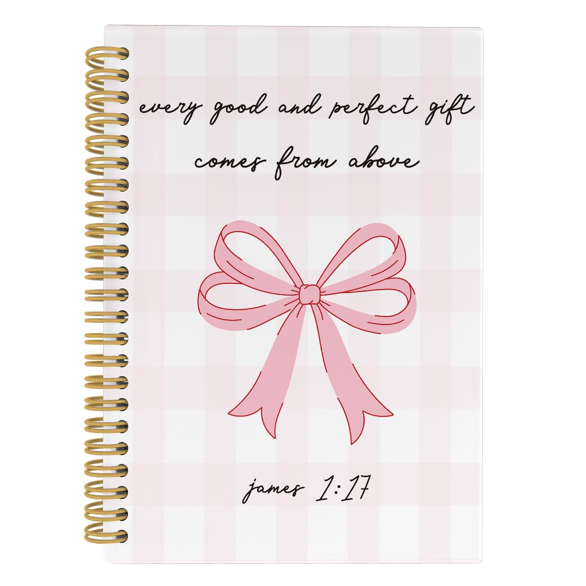 Preppy Pink Bow Notebook - 5.5