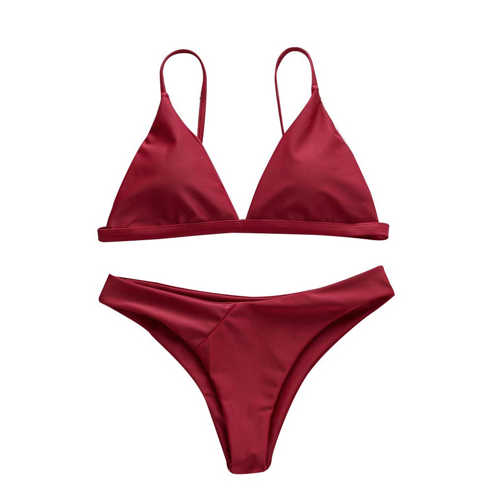 Women's Push-Up Bikini Set with Solid Pads - Sexy Swimwear for Beach & Pool - Perfect for Summer Vacation, Tropical Getaways, and Water Sports