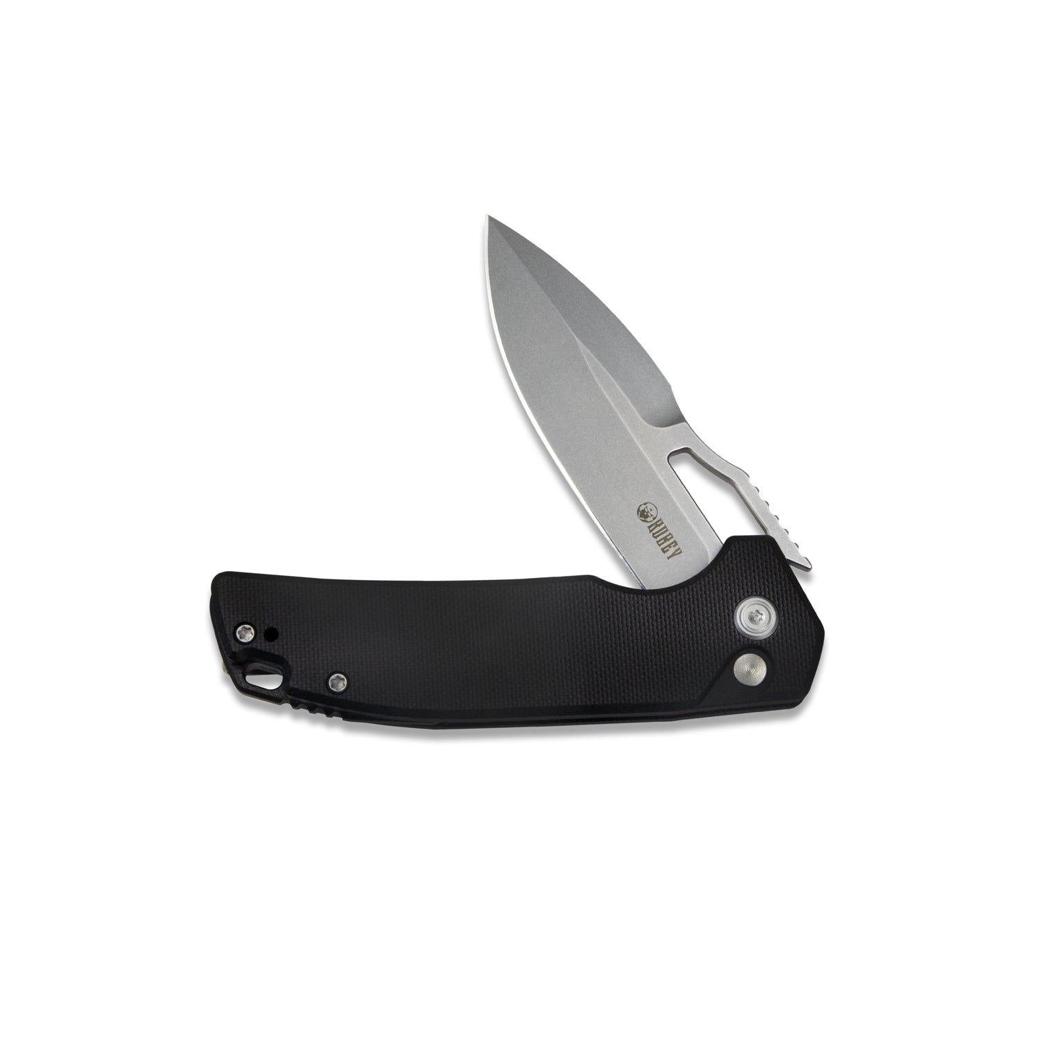 RDF Pocket Knife with Button Lock - Black G10 Handle & 3.11