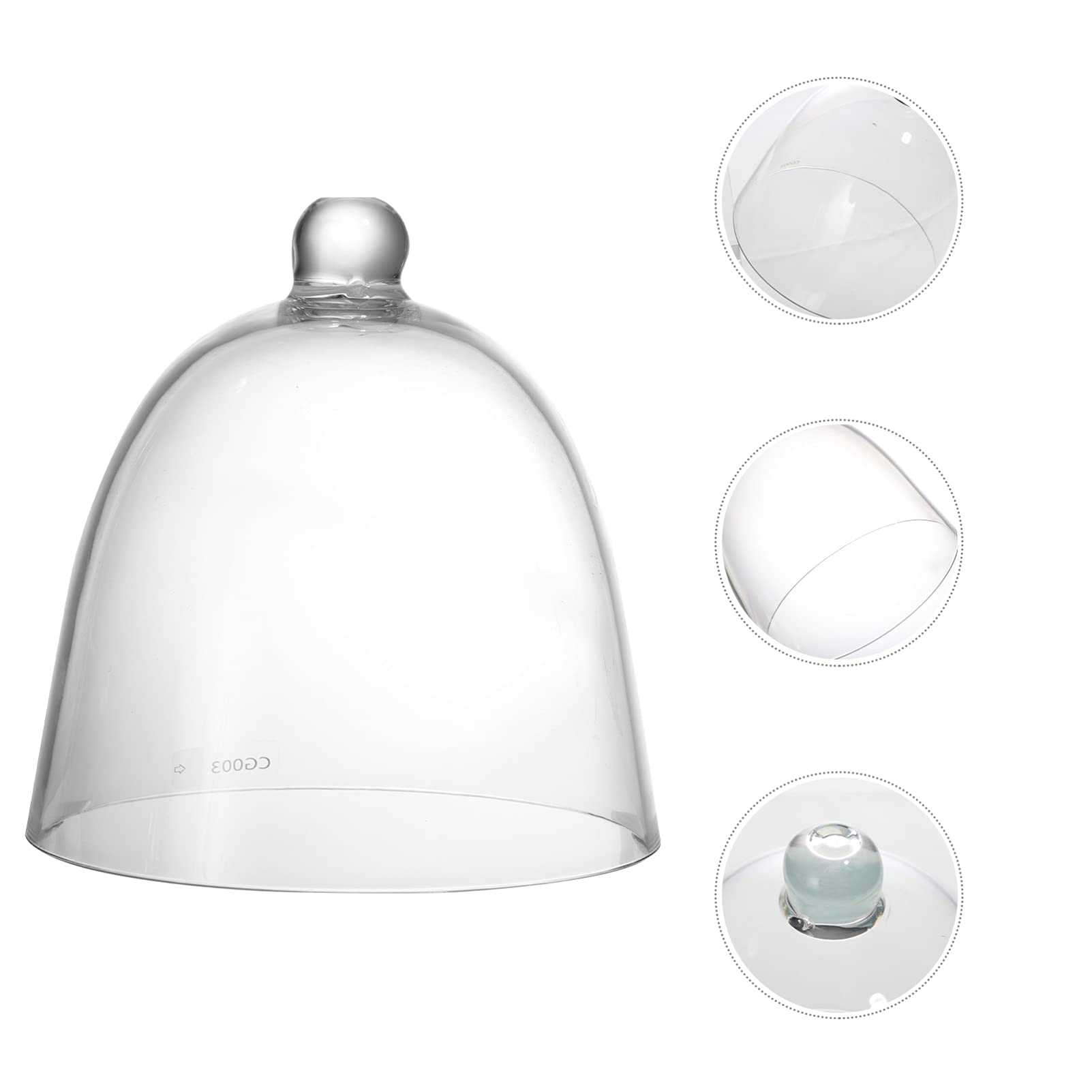 DOITOOL Clear Plastic Food Cover Dome - Transparent Cake Cloche for Dessert Display, Fly & Dust Protection - Perfect for Bakeries, Parties, and Kitchen Storage