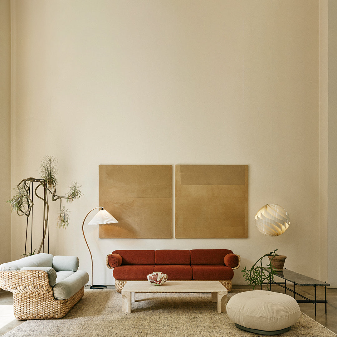 Modern Doric Coffee Table - Solid Wood Living Room Furniture for Home Decor | Perfect for Small Spaces, Apartments & Cozy Gatherings