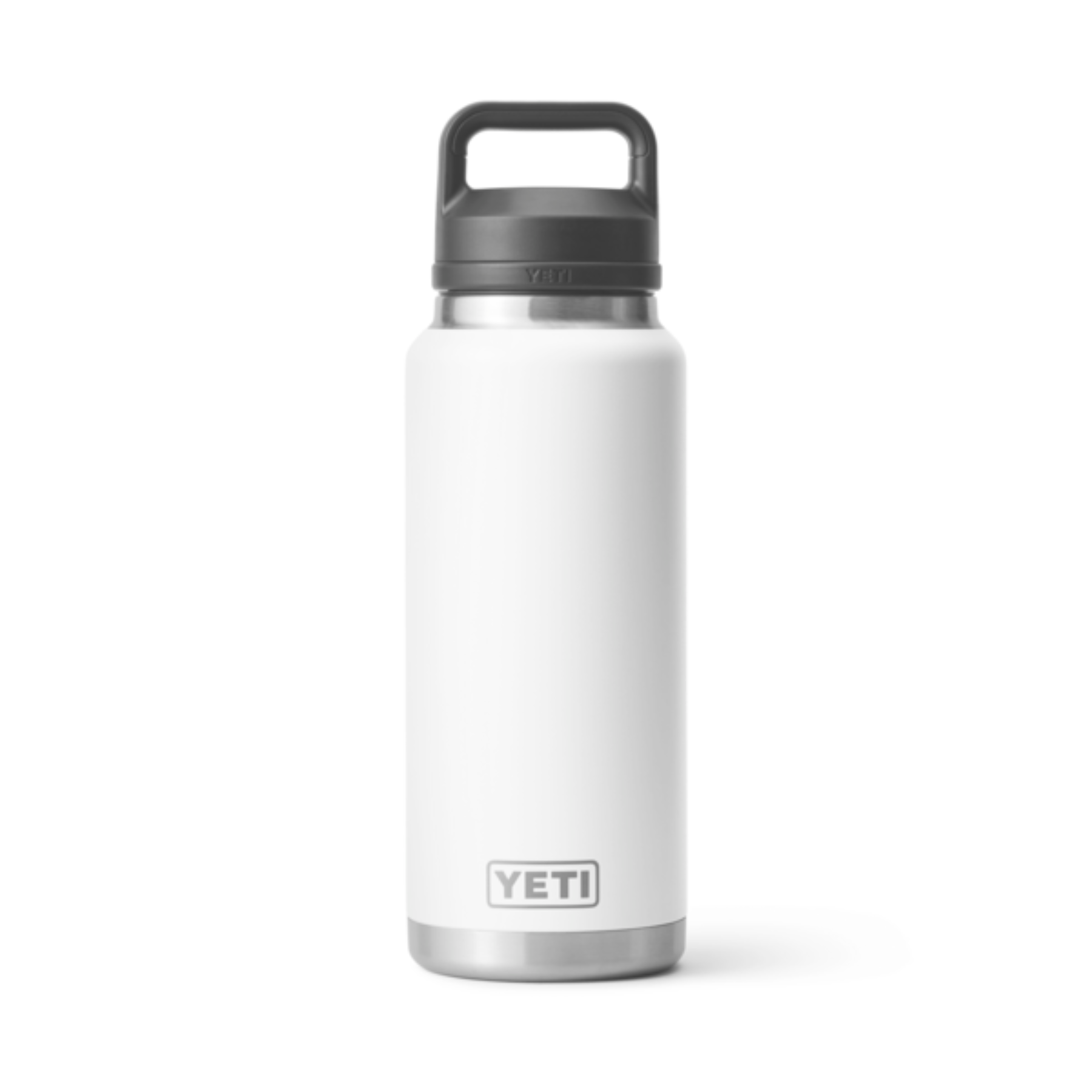 Yeti Rambler 36 oz Insulated Water Bottle with Chug Cap - Stainless Steel Vacuum Flask, Leakproof & Sweatproof - Perfect for Hiking, Gym & Outdoor Adventures (White)