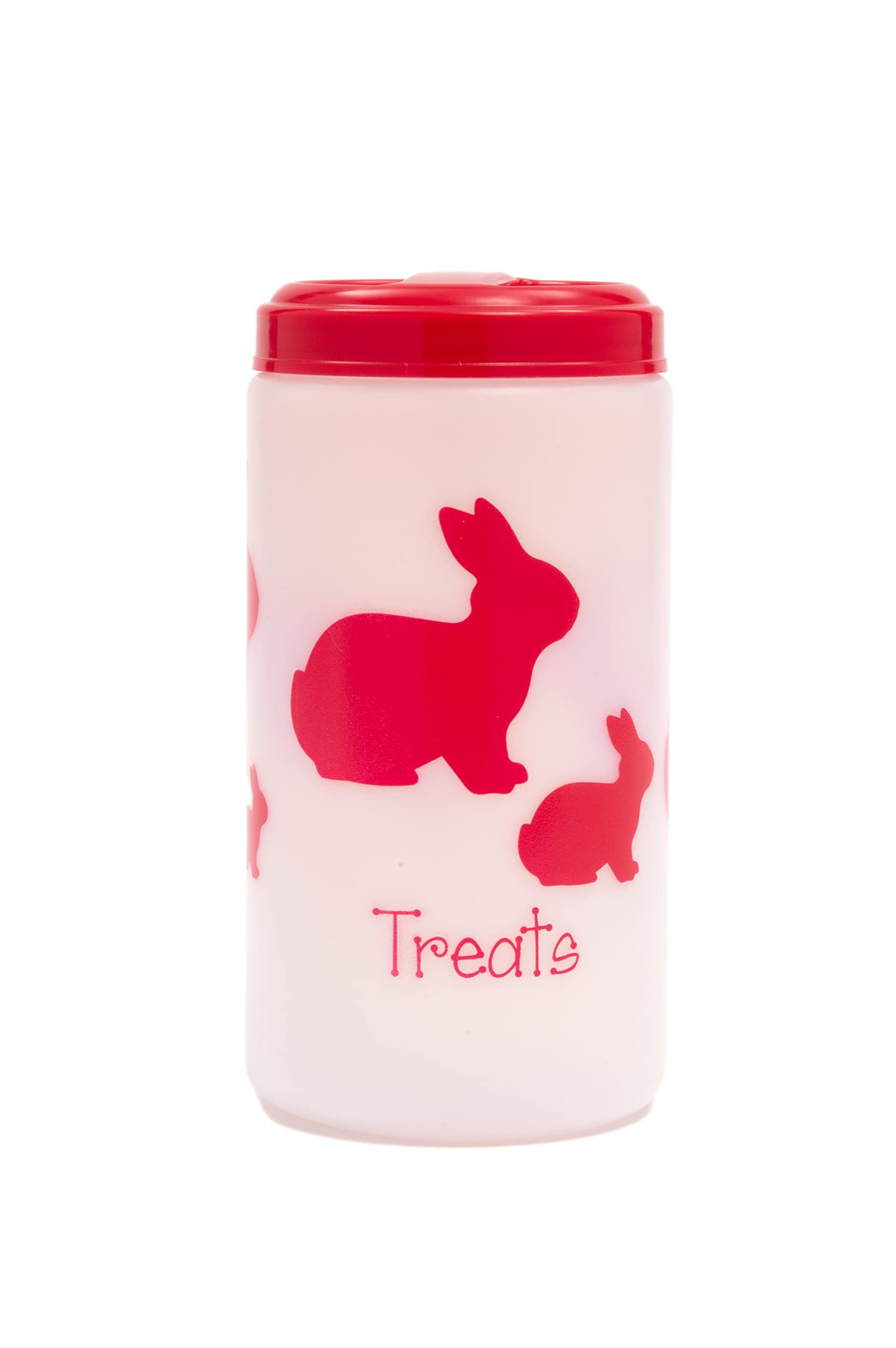 Lixit 32oz Airtight Pet Food Storage Container - Red - Perfect for Dog, Cat, Bird & Small Animal Treats - Ideal for Kitchen, Pantry & Travel Use