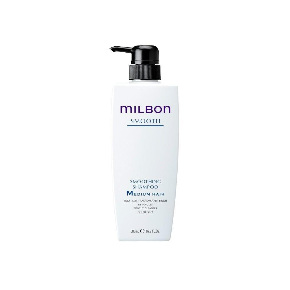 Milbon Smoothing Shampoo for Medium Hair - 500ml | Hydrating & Frizz Control for Soft, Manageable Hair | Perfect for Daily Use & Salon-Quality Results at Home
