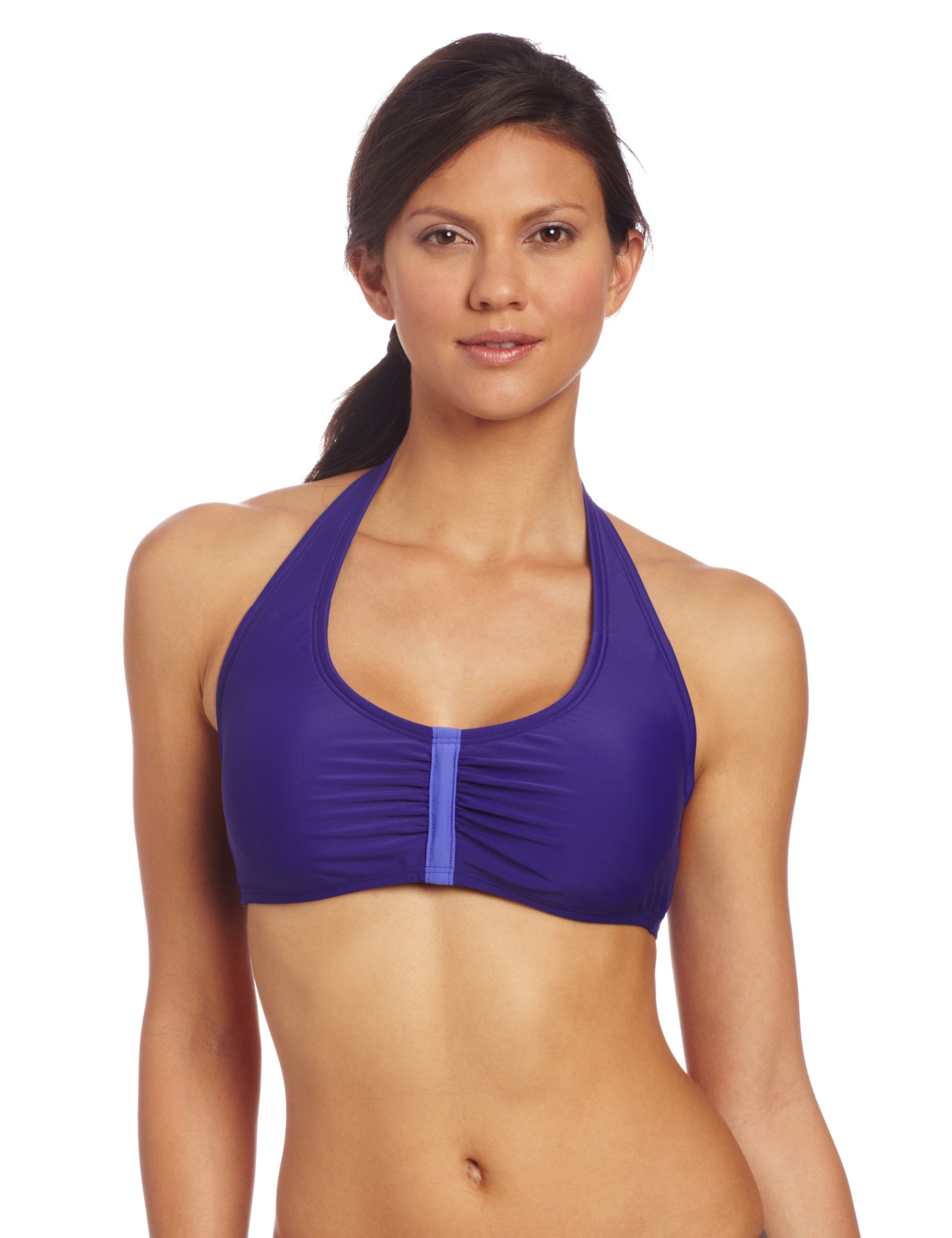 Speedo Women's Active Halter Swimsuit Top - Comfortable & Supportive Swimwear for Swimming, Surfing & Beach Activities