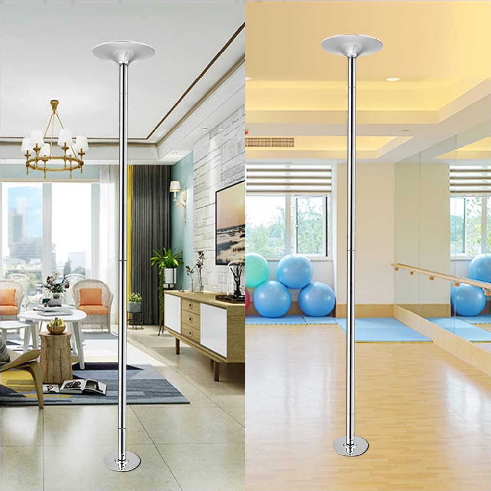 45mm Spinning Portable Pole Dancing Pole for Home & Studio - Extendable Fitness Dance Pole for Bedroom, Living Room, and Dance Classes