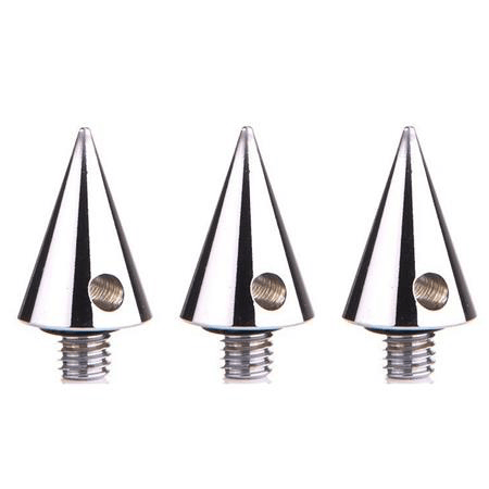 3 Legged Thing Heelz Tripod Leg Spikes - Heavy Duty Metal Spikes for Camera Tripods (Set of 3) | Perfect for Outdoor Photography, Hiking & Rough Terrain Stability