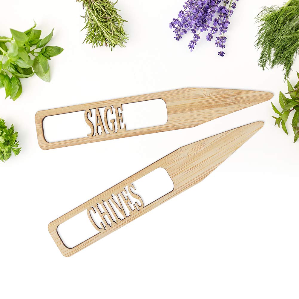12 Pack Bamboo Plant Markers - 6