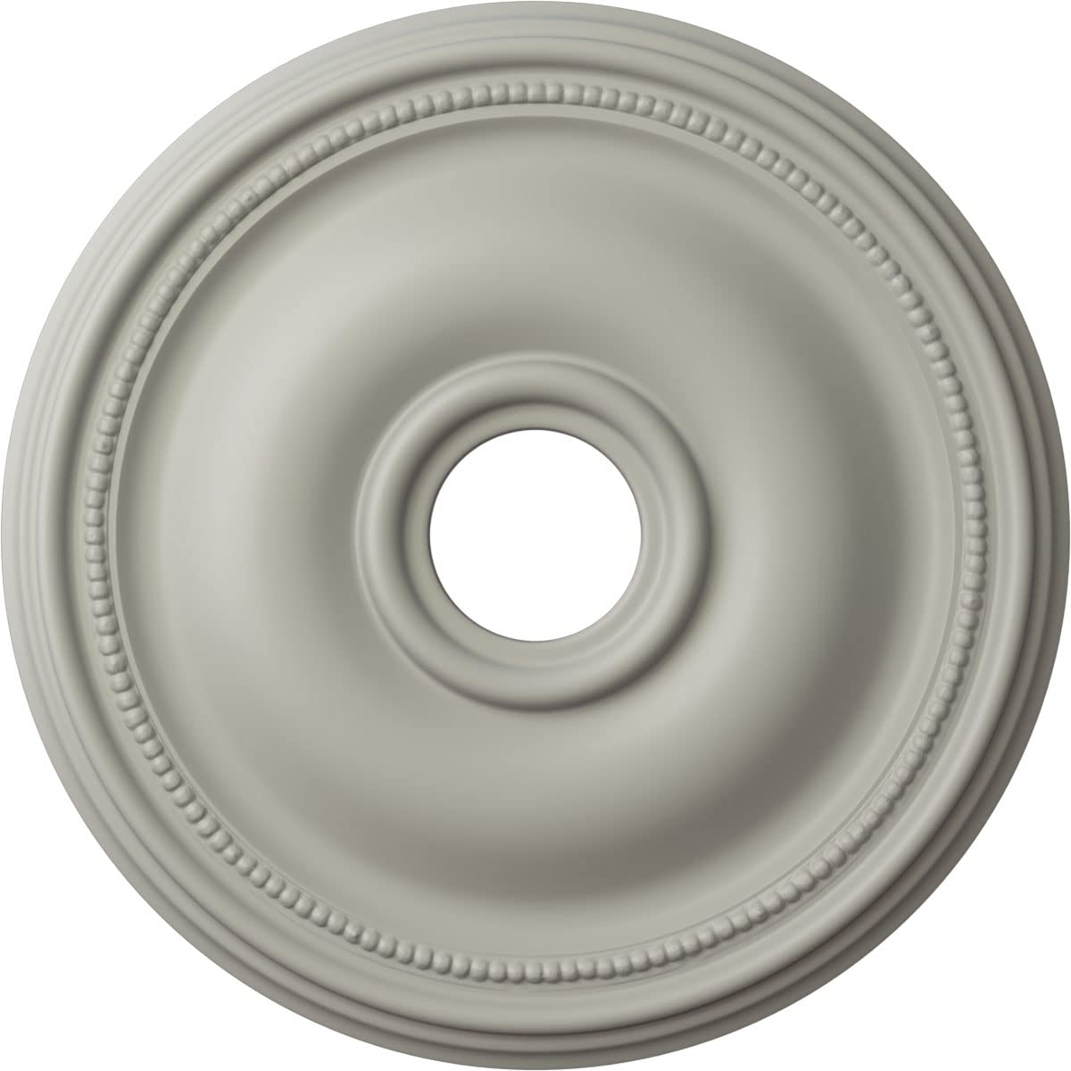 Ekena Millwork CM18BRPCF 18-Inch Bradford Ceiling Medallion - Hand-Painted Cream Finish - 18 1/8