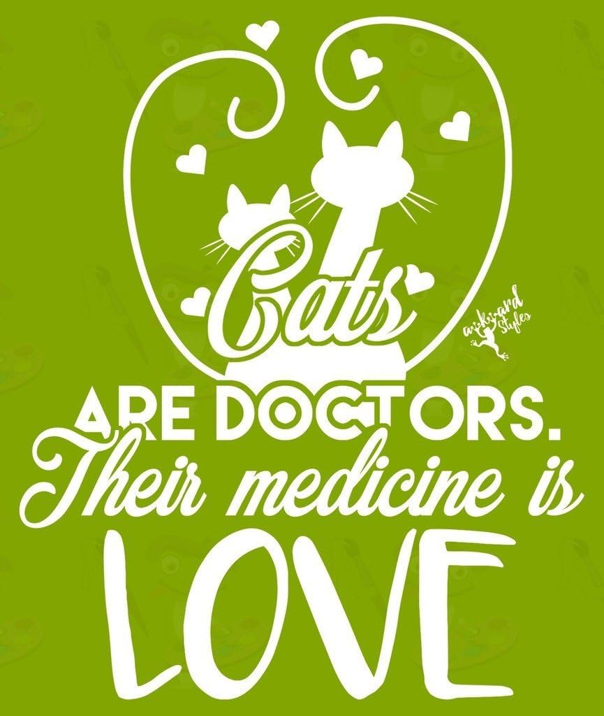 Funny Cat Doctor V-Neck T-Shirt with Free Bookmark - Cute Veterinarian Gift for Cat Lovers - Perfect for Vet Appreciation, Animal Hospital Staff & Pet Owners