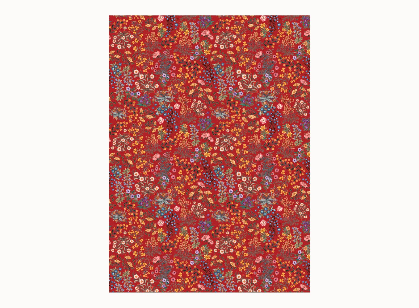 Premium Red Plum Gift Wrapping Paper Roll - 3 Sheets for Birthdays, Christmas & Special Occasions - Elegant Present Wrapping for Parties, Weddings & Holidays