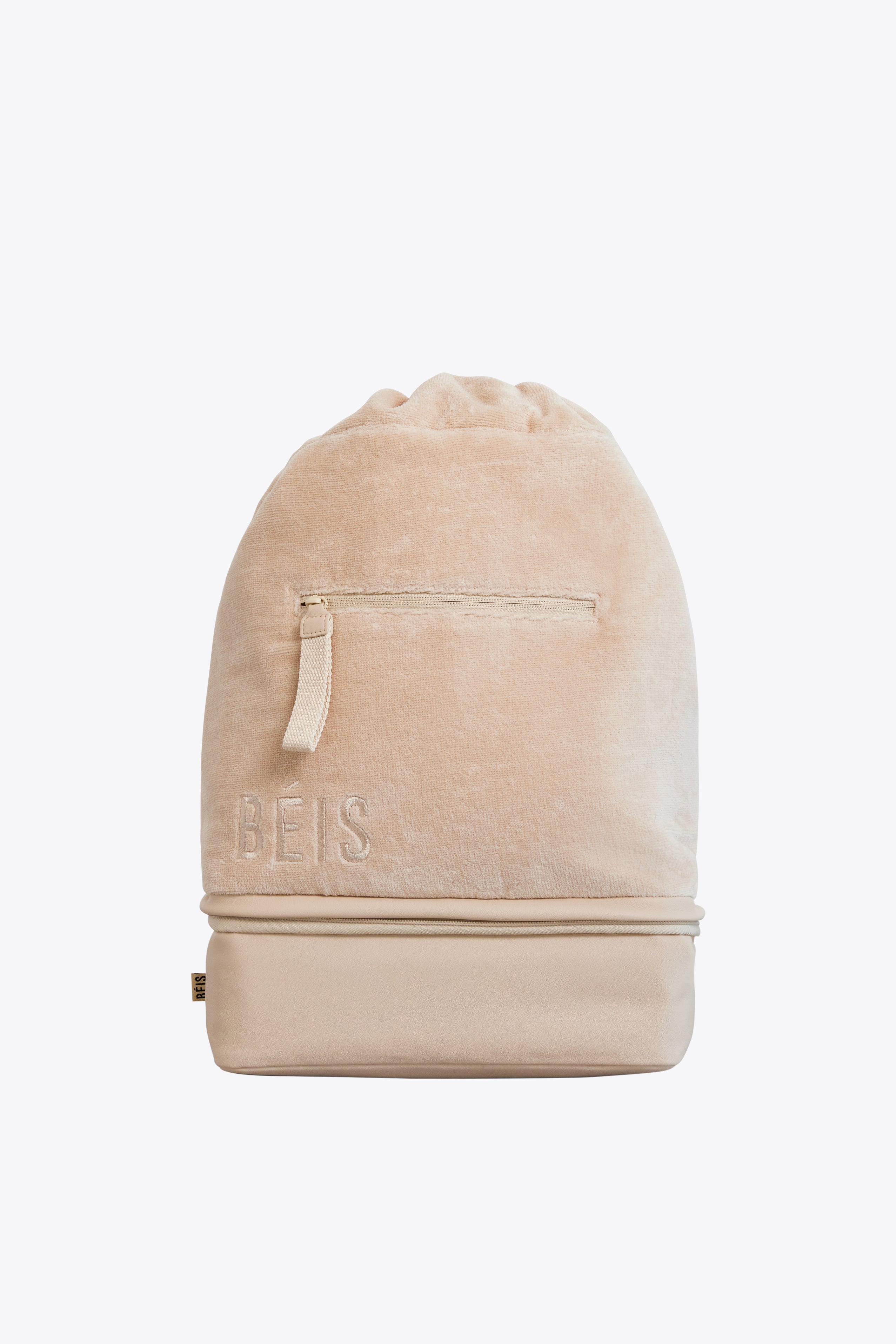 Premium Terry Backpack Cooler - Insulated Leakproof Picnic Bag for Beach, Camping & Outdoor Adventures (Beige)