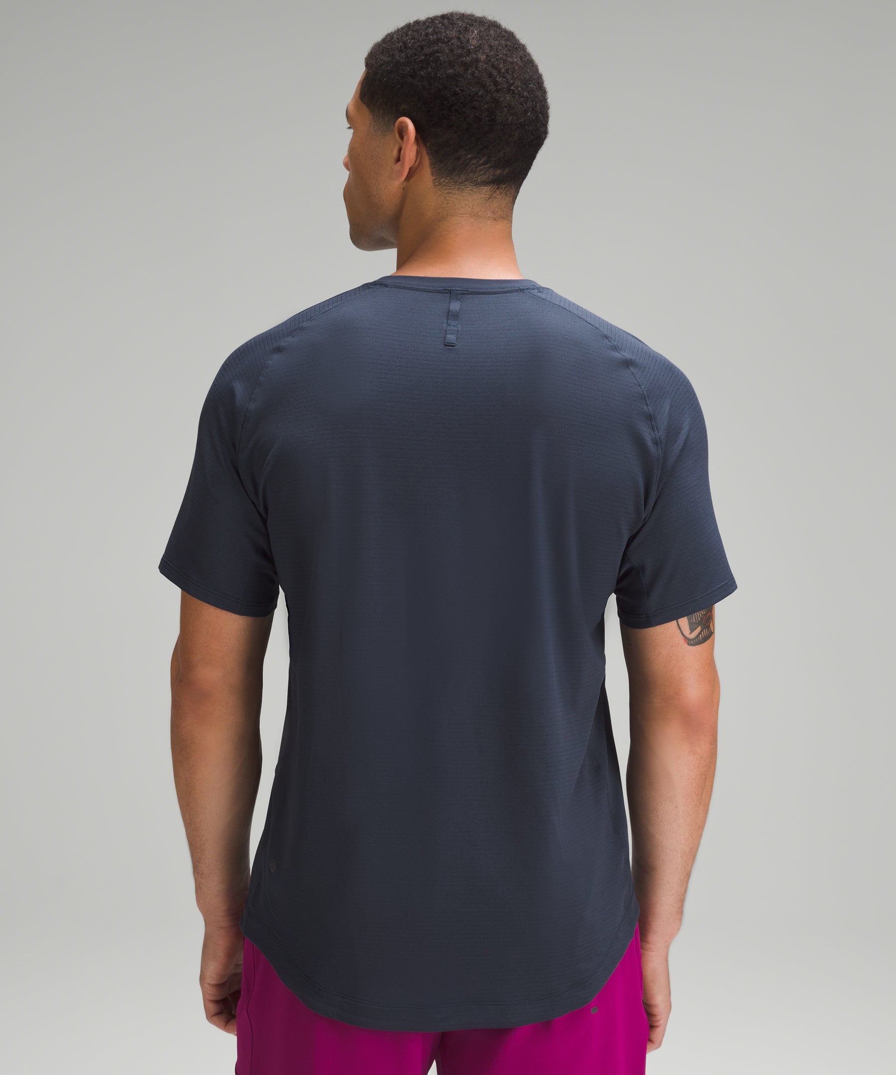 Lululemon License to Train Short Sleeve Workout Shirt for Men - Moisture Wicking & Breathable Activewear for Gym, Running & Training