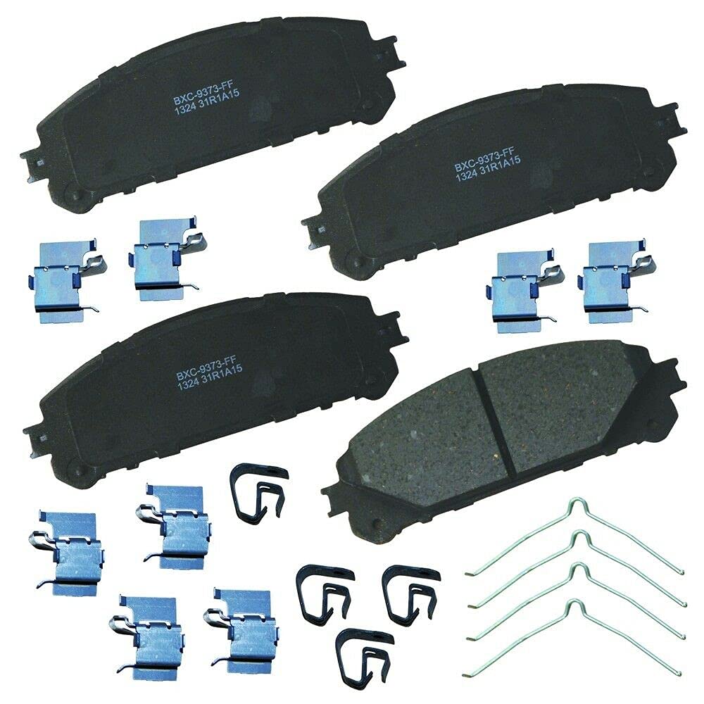 High-Performance Ceramic Brake Pad Set for Front Wheels - Premium Replacement Disc Brake Pads with Quiet & Dust-Free Technology - Perfect for Sedans, SUVs, and Trucks - Smooth Braking for City Driving & Highway Commutes