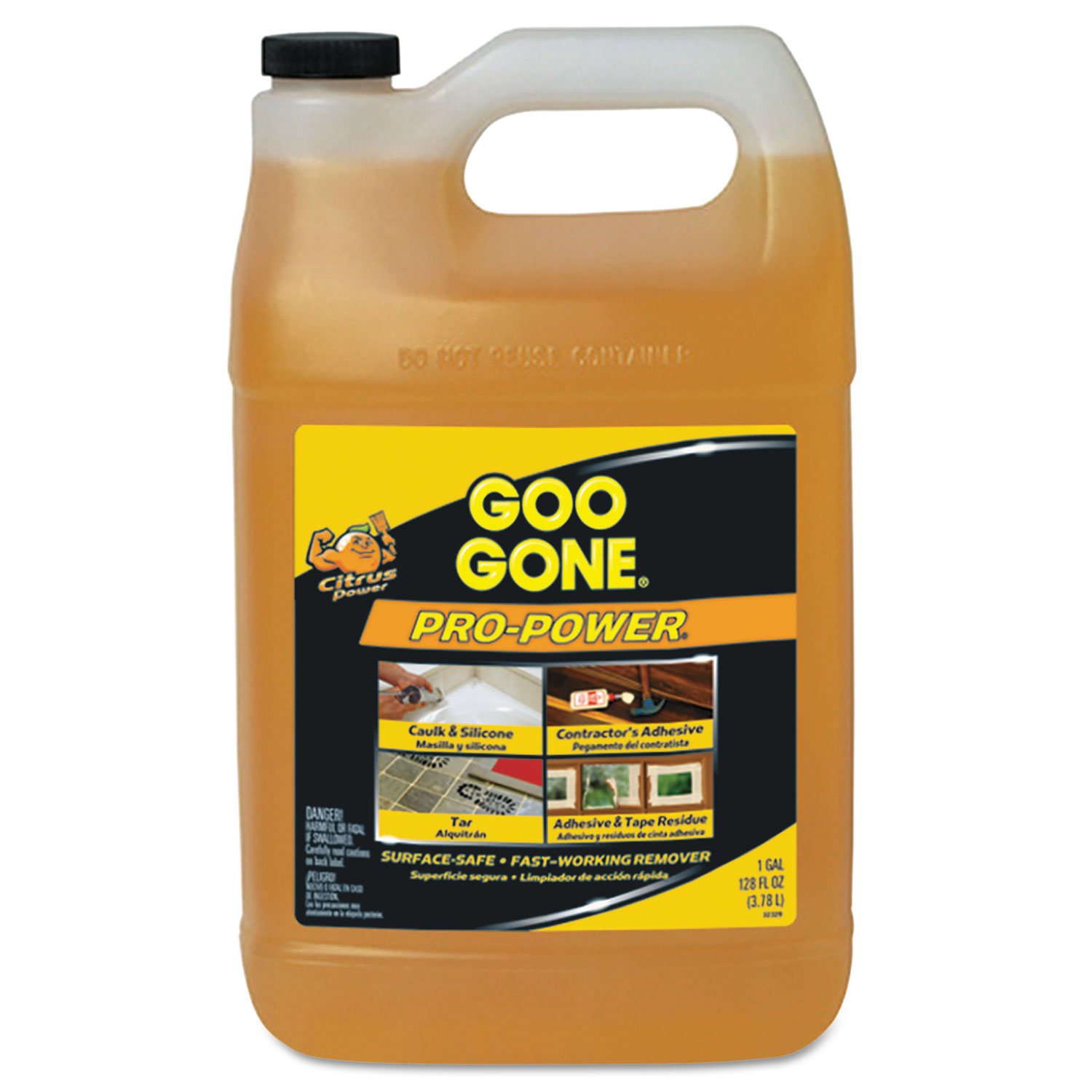 Goo Gone 2085 Pro-Power Cleaner - Citrus Scent (1 Gallon) for Sticky Residue Removal | Adhesive Remover for Home, Garage & Industrial Use