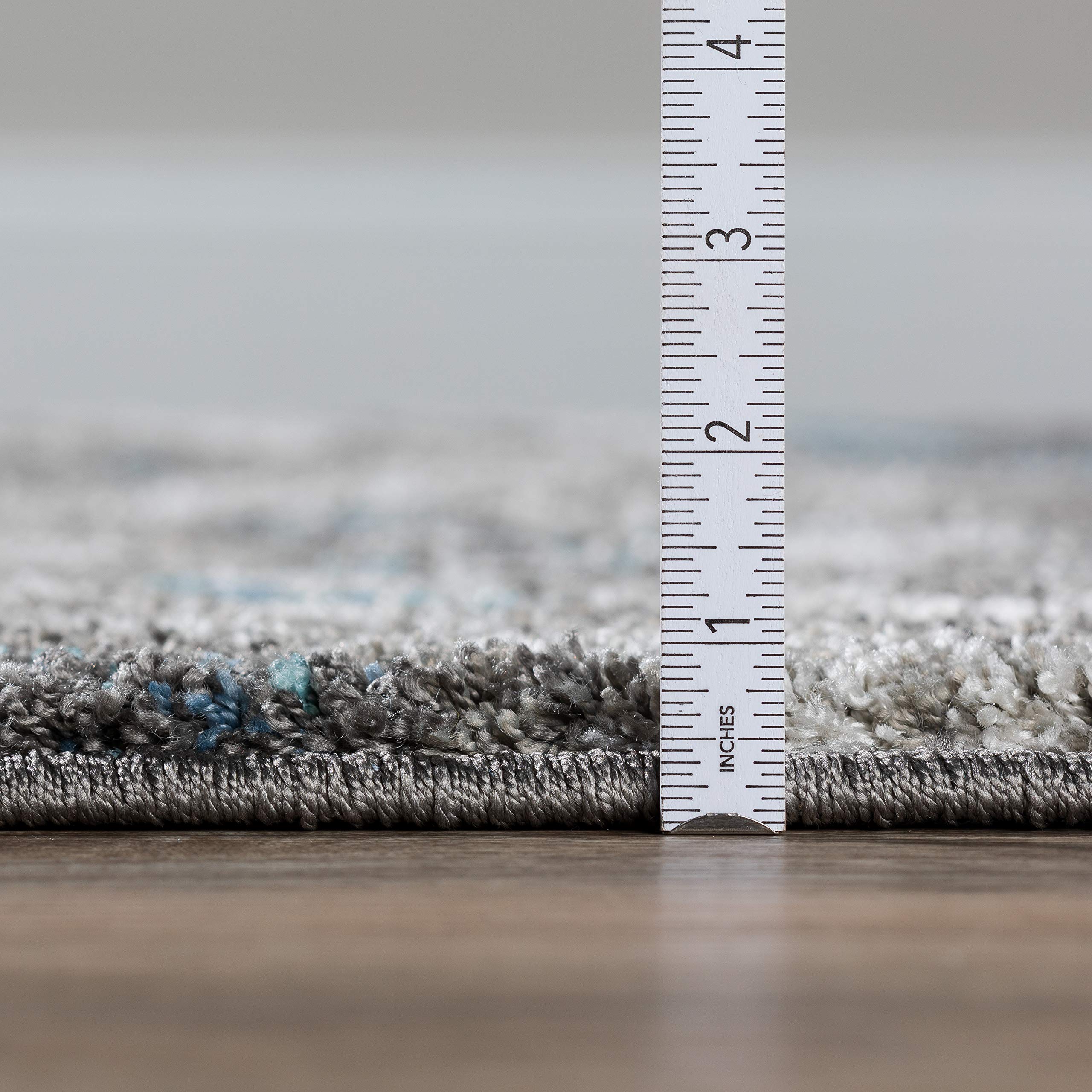 Addison Rugs Reston 8'x10' Grey Area Rug - Soft Modern Living Room Carpet for Home Decor & Bedroom Floor Mat