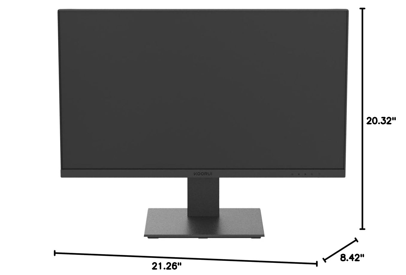 KOORUI 24 Inch 100Hz Gaming Monitor with Built-in Speakers, FHD 1080P, 99% sRGB, FreeSync & G-Sync Compatible, HDMI & VGA Ports, 75x75mm VESA Mount, Eye Care & Tilt Adjustment - Perfect for Esports, Home Office & Multi-Screen Setups