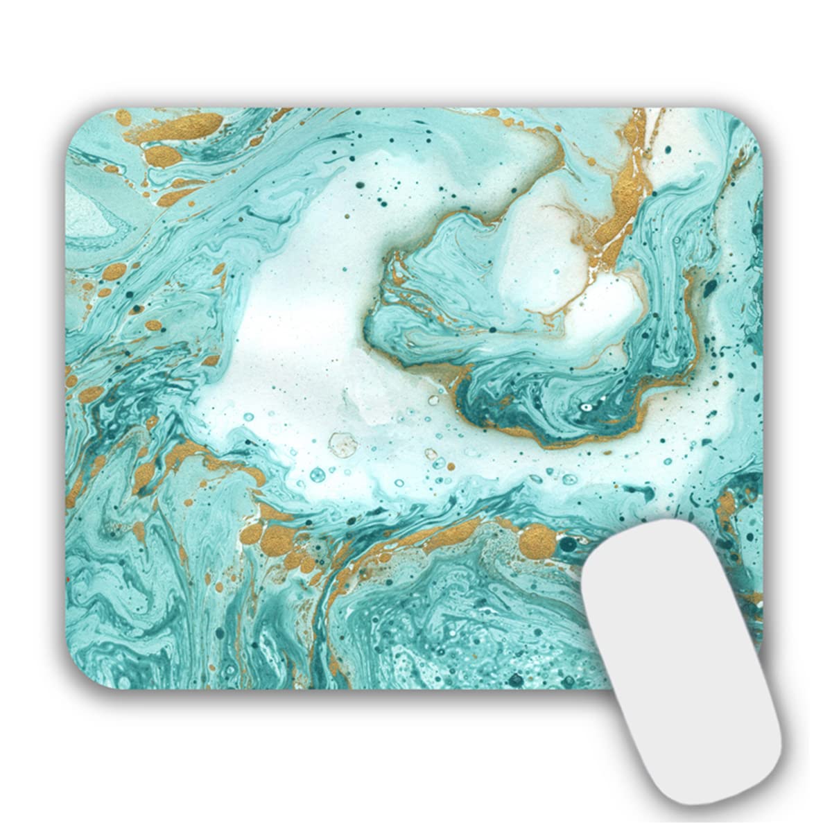 Premium Non-Slip Gaming Mouse Pad with Marble Design - 9.5