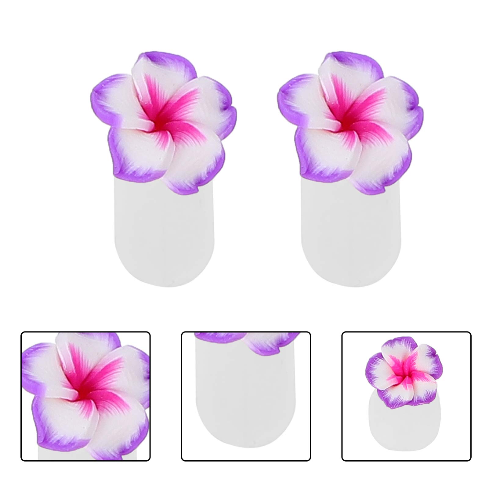 Uonlytech 32pcs Flower Silicone Toe Separators - Pedicure Spacers for Nail Art & Salon - Comfortable Toe Dividers for Manicure, Pedicure, Gel Polish Application & At-Home Nail Care