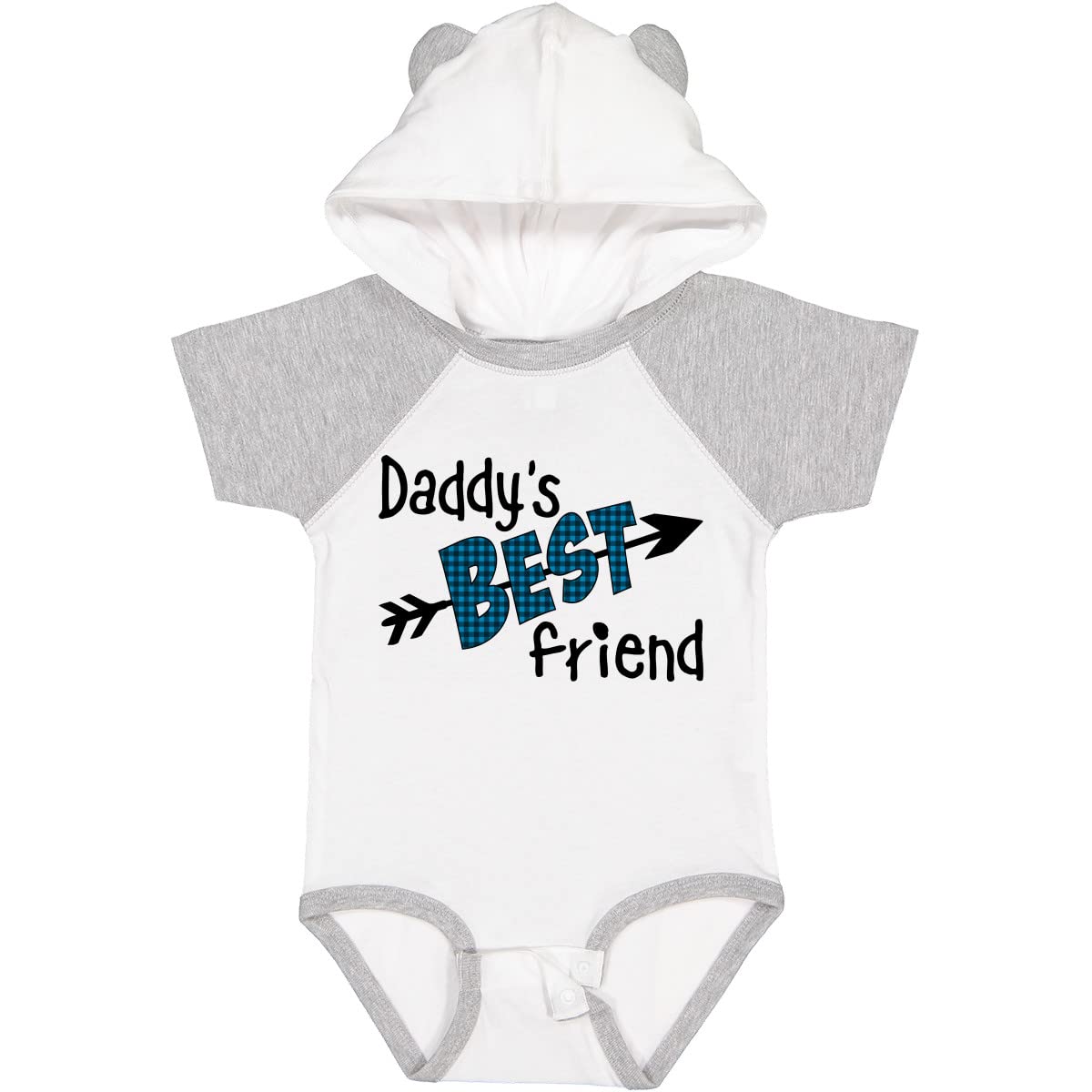 Personalized Baby Bodysuit - Arrow & Plaid Design for Daddy's Best Friend | Perfect for Family Photos, Baby Showers, and Special Occasions